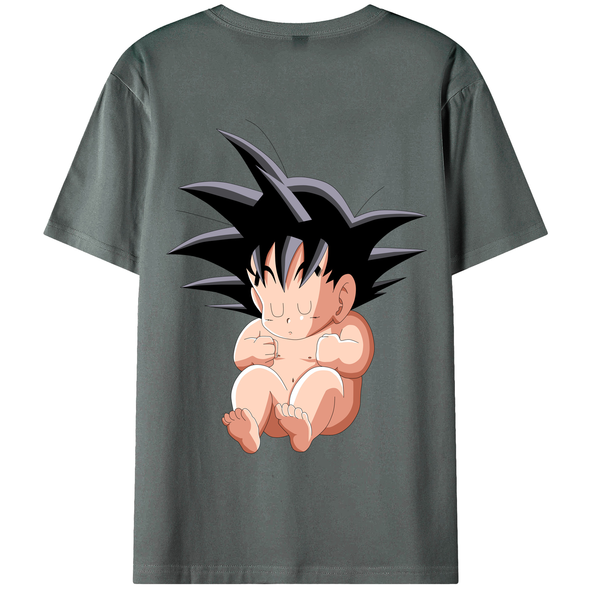 （画像用） ドラゴンボール 孫悟空（そん ごくう）Son Goku カカロット DRAGON BALL Kakarotto 綿100％ メンズ半袖Tシャツ（バックプリント） 通気性